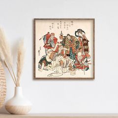 ★ 陶器製絵画　七福神　開運　招福 ☆ 陶器製絵画 七福神 開運 招福