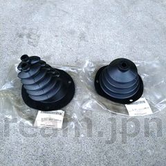 新品未使用 三菱純正 ジープ J53 J55 シフトブーツ レバーブーツ シフトカバー 2点セット JDM MITSUBISHI GENUINE JEEP SHIFT BOOTS COVER