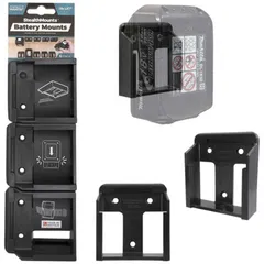 送料無料 【新品 未使用 未開梱】 STEALTHMOUNTS　バッテリーマウントマキタ18V用(6個入り) ブラック　BMMK186