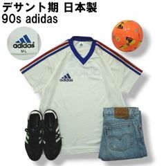 希少 デサント製 80s 90s adidas アディダス ゲームシャツ M-L - メルカリ