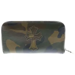 【美品】クロムハーツ ルウェーブウォレット 迷彩　カモフラージュ　長財布 クロムハーツ CHROME HEARTS 財布 Wave ウェーブ クロスボタン