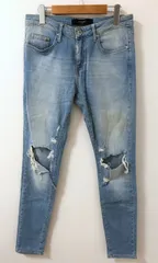 REPRESENT ririジップ　スキニーデニム　デストロイダメージ加工　28 REPRESENT ririジップ スキニーデニム デストロイダメージ加工