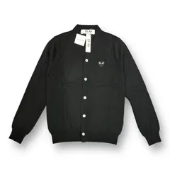 新品 定価31350円　PLAY COMME des GARCONS プレイ コムデギャルソン PLAY CARDIGAN BLACK HEART AZ-N024-051 ワッペン ニット ウール カーディガン M 59739Aのサムネイル