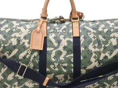極美品 LOUIS VUITTON ルイヴィトン ×村上隆 キーポルバンドリエール55 モノグラムモフラージュ M95774 ゴールド金具 中古 4b006652