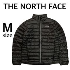 m09 THE NORTH FACE ザノースフェイス 550 Mサイズ メンズ ナイロン ダウンジャケット キルティング ロゴ 刺繍 ブラック アウター