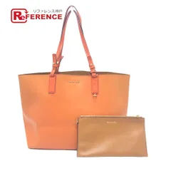 Michael Kors マイケルコース トートバッグ ロゴ レザー ブラウン×オレンジ