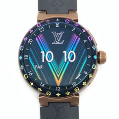 ルイヴィトン LOUISVUITTON タンブールホライゾン ライト・アップ QAD02Z スマートウォッチ★美品★