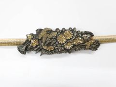 【京松】リサイクル着物 和装小物 アンティーク 帯締め 二分紐 帯留めセット 帯締 sok7w07-93
