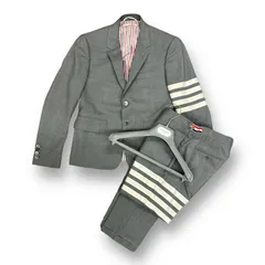 国内正規 THOM BROWNE トリコロール ライン スーツ セットアップ テーラードジャケット スラックス パンツ 722H25 11ANB0 322H25 6100BA トムブラウン 0  66908A1のサムネイル