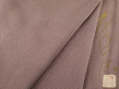 平和屋着物●江戸小紋　作家物　角通し　本草木染　正絹　逸品　AAAX6967ck