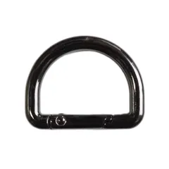 【1個】バネ付きＤカン 【34mm】 Ｄ型カラビナ フック金具 キーホルダー/ハンドメイド/アクセサリー部品 srk71s【makuzo shop】