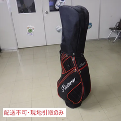 ＜１周年＞【配送不可、現地引取りのみ】ゴルフバック（黒赤）