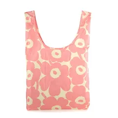 新品 マリメッコ Marimekko トートバッグ ウニッコ スマートバッグ オフホワイト×ピンク