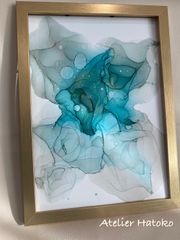 アルコールインクアート　原画　A4