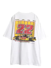【お得なクーポン配布中!】 00s USA製 ナスカー イラスト 両面 プリント Tシャツ メンズ XL オールド グラフィック モータースポーツ レース 企業 ポケT 大きいサイズ