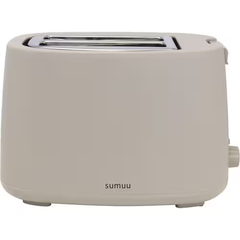 sumuu ポップアップトースター( ポッピ MEK-115) 食パン 6枚切 8枚切り 2枚同時に焼ける2スロットモデル 無段階焼き色ダイヤル