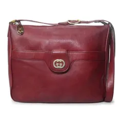 OLD Gucci 総革GG金具 大型ショルダー（ルージュ） (GS-3364R)
