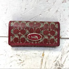 coach キーケース 6連 レッド コーチ 小物 キーリング