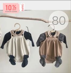 【2024秋新作】10%割引中♡ 韓国子供服　秋冬　秋　ベビー服　キッズ 　ノースリーブ　ロンパース　ボタン サロペット　サロペット　ユニセックス　80cm