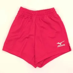 【未使用】ミズノ ショートパンツ 短パン ハーフパンツ 130 レッド 59RJ-05162 キッズ MIZUNO ジュニア スポーツ バレーボール