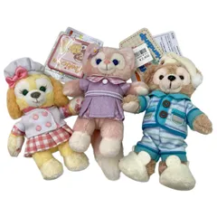 186000 現状品 Disney ディズニー 3点 ウェアスマイルズグロウ リーナベル クッキーアン 2020年ハートウォーミングデイズ オータムスリープオーバー ダッフィー ぬいぐるみバッジ 美品 タグ付き まとめ売り