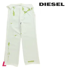 新品・未使用 ディーゼル DIESEL [Lサイズ] スウェットパンツ メンズ ウエストゴム ドロスト ピールオフ加工 ダメージ加工 P-MARTAINOFF