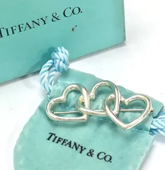 ティファニー SV925 シルバー　トリプルハート　ブローチ　 TIFFANY Co 18700102のサムネイル