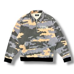 参考上代29700円 FAF(Fake As Flowers) PALETTE別注 HALF ZIP SWEAT TOPS ハーフジップスウェット サーマルカットソー迷彩 エフエーエフ(フェイクアズフラワーズ) 002341202 マルチ M 94592A7のサムネイル