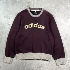 00年代 adidas アディダス ロゴワッペン スウェットシャツ メンズS相当 
