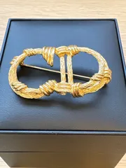 Christian Dior（クリスチャンディオール）	CDロゴ　ブローチ