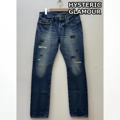 HYSTERIC GLAMOUR ダメージストレートデニム　28 小窓リメイク HYSTERIC GLAMOUR ダメージストレートデニム 28 小窓リメイク