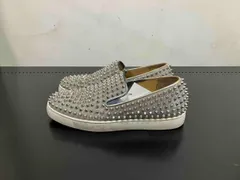 Christian Louboutin クリスチャン ルブタン デッキシューズ スリッポン 27cm スタッズ イタリア製