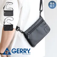 【新品】 gerry サコッシュ ショルダーバッグ 撥水 2way ポーチ メンズ レディース 斜めがけ 軽量 薄型 小型 ミニバッグ 旅行 アウトドア フェス 散歩 多機能 おしゃれ ロゴ ワンポイント 便利 大人 子供 ユニセックス