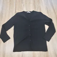美品。NATURAL BEAUTY BASIC。ナチュラルビューティベーシック。カーディガン。ブラック。Mサイズ。