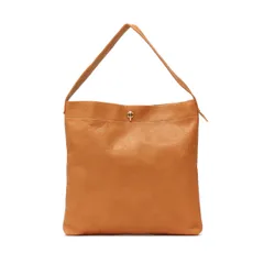 トートバッグ レディース 本革 革 レザー 小さめ ワンハンドル 肩掛け SHRINK LEATHER 縦型 SOW&SEW ソウアンドソウ PB-OH01 CAMEL