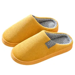 レディース スリッパ 暖かい もこもこ 冬用 室内用 洗える 防滑 ルームシューズ おしゃれ イエロー