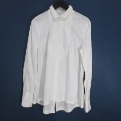ブルネロクチネリ BRUNELLO CUCINELLI ロングシャツ ブラウス バンドカラー 長袖 チュニック丈 シアー 絹 シルク M ベージュ レディース 2025年最新】BRUNELLO CUCINELLI レディース 長袖 シャツ
