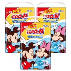 GOON ミッキー・ミニー おむつ ビッグサイズ 50枚入り×3パック - メルカリ