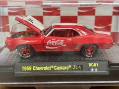 M2 Machines CHASE コカコーラ 1969 シボレー カマロ ZL-1 限定ミニカー 1/64ミニカー