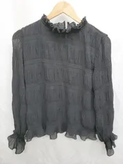 ◇ INGNI イング ハイネック 長袖 ブラウス カットソー サイズM ブラック レディース P  【1407100029570】