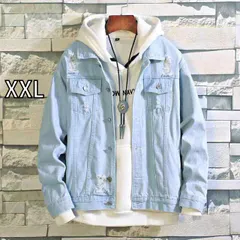 [XXL]メンズ  服  シンプル ファッション オシャレ 大人 かっこいい 大きいサイズ ストリート 紳士服 デニムジャケット 春秋 コート トップス カジュアル ジャケット