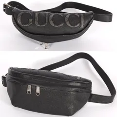 GUCCI グッチ レザー ボディバッグ ブラック 768111 AACXC 1050 ロゴ GGモノグラム ベルトバッグ ウエストポーチ ウエストバッグ メンズ レディース ユニセックス【新品/本物】売れ筋