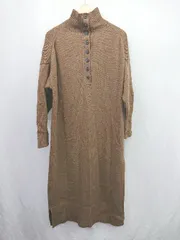 ◇ ⊇ ROPE PICNIC ロペピクニック 長袖 ロング ワンピース サイズ38 ブラウン系 レディース E  【1504240023380】