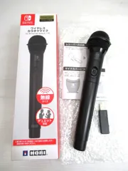 スイッチ switch ワイヤレスカラオケマイク NSW-352 ホリ カラーシール欠品 通電確認OK 中古■