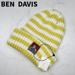 【新品タグ付き】BEN DAVIS　ベン デービス　ボーダーキャップ　F　Off White