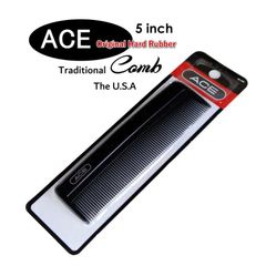 USA 米国 ACE エースコーム 5インチ 12.5cm くし ポケットコーム トラディショナル オールドスタイル ハードラバー製