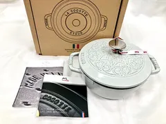 緊急お値下げ】Staub ワナベ XL グランブルー フルール ド リス レア