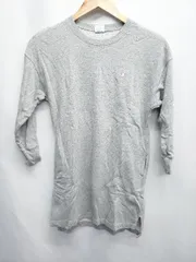 ◇ Θ Champion チャンピオン キッズ 子供 シンプル 長袖 膝下丈 ワンピース サイズ130 ライトグレー レディース E  【1506250004052】