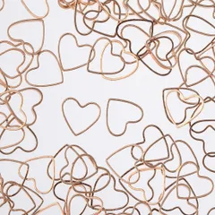 フレームパーツ　ハート　小さめ　ゴールド　100個　KC金　枠　AP2497