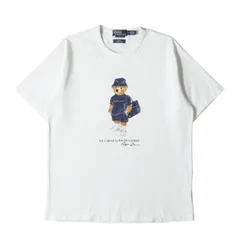 POLO Ralph Lauren ポロ ラルフローレン Tシャツ サイズ:M 24SS BEAMS別注 Navy and Gold Logo Collection ポロベア ヘビーウェイト クルーネックTシャツ THE BIG FIT ホワイト【メンズ】